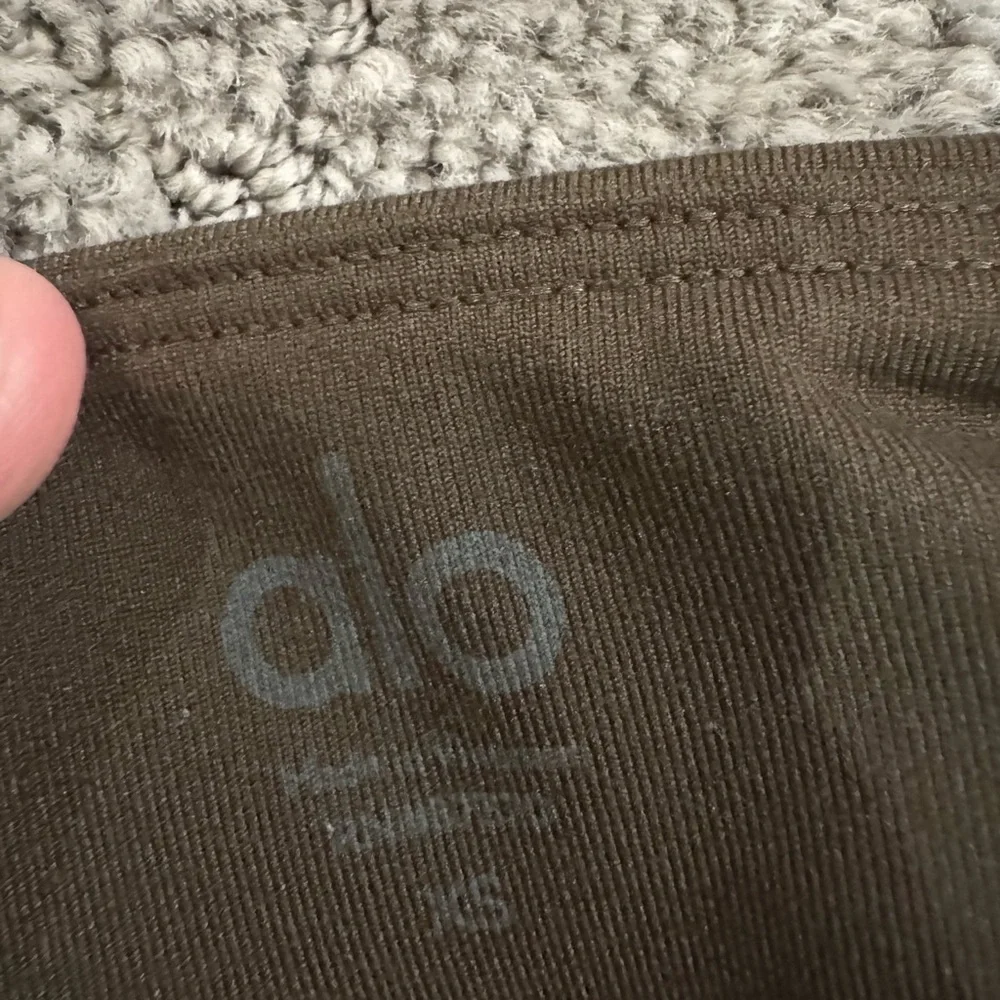 ALO Yoga Women's Olive Green Flared Track Pants